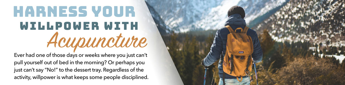 Harness your will power with acupuncture